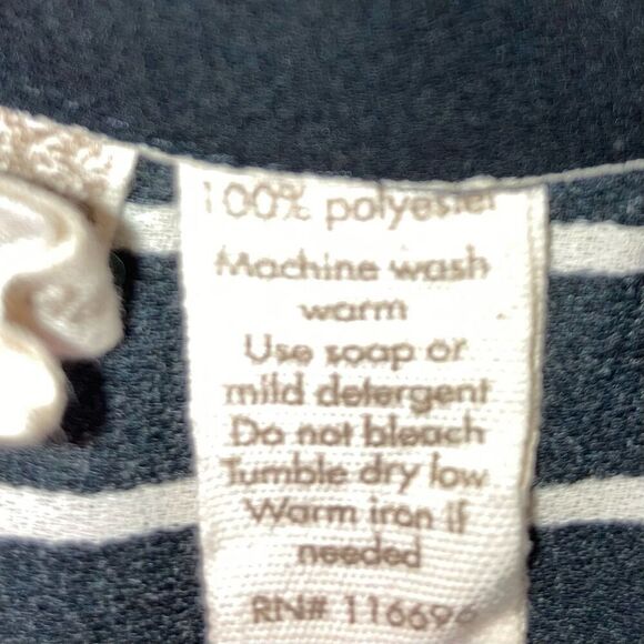 Japna, Sleeveless Vertical Striped Tunic Style Button Up Dress, Junior’s Small - Picture 4 of 8